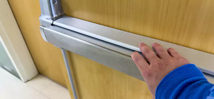 Installing a Push Bar on a Door Thousand Oaks